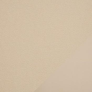 Preview: Teddy Plüsch Minky Bouclé in Naturweiß, mit der Fleece-Abseite